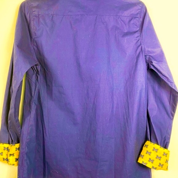 NEW Emerson Street Blue Button Front Shirt Block M Lined Size Small - Picture 4 of 5